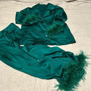 Nadine Merabi Emerald RARE set S/M ✨NWT✨